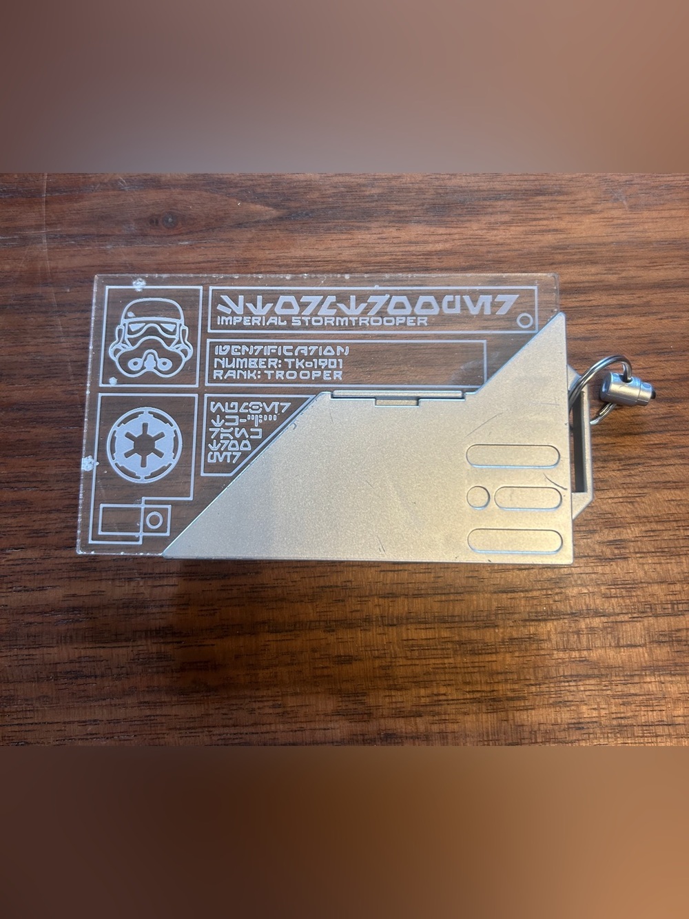Disney Galaxy's Edge Star Wars Electronic Imperial Stormtrooper Light Up ID Card